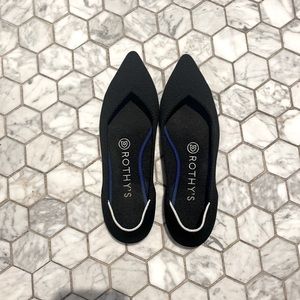 Rothy’s - The Point in Black, Size 6.5